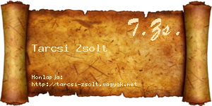 Tarcsi Zsolt névjegykártya